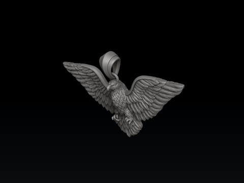 Eagle Pendant 3d 3D print model Modello di stampa 3D