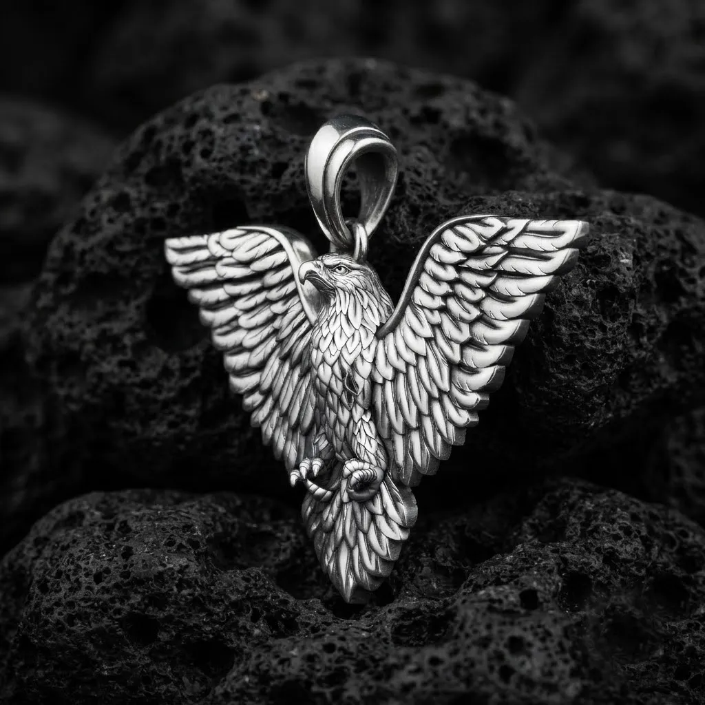 Eagle Pendant 3d 3D print model 3D Print Model .c4d .max .obj .3ds .fbx .stl .blend 