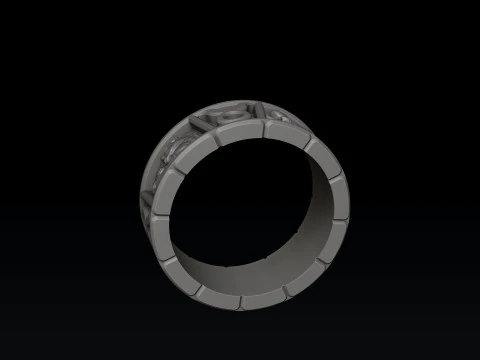Horoscope Taurus Ring v2 3D print model 3D Print Model