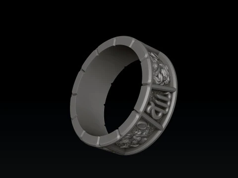 Hor&oacute;scopo Virgem Anel v2 modelo de impress&atilde;o 3D Modelo de Impressão 3D
