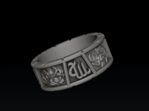 Hor&oacute;scopo Virgem Anel v2 modelo de impress&atilde;o 3D Modelo de Impressão 3D