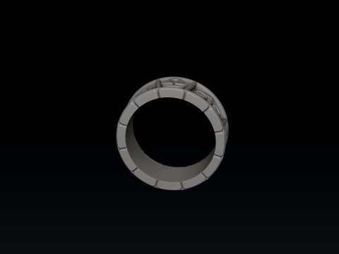Horoscope Libra Ring v2 3D print model 3D Принт Модель