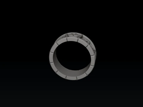 Hor&oacute;scopo Libra Ring v2 modelo de impress&atilde;o 3D Modelo de Impressão 3D