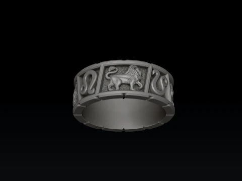 Anelli zodiacali oroscopo v2 Set Pack Collection Modelli di stampa 3D Modello di stampa 3D