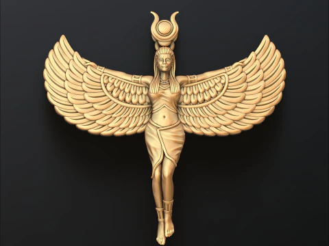 Isis Egyptische godin hanger 3D-printmodel 3D printmodel