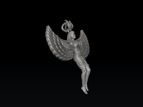 Isis Egyptian Goddess Pendant 3D print model Modelo de impresión 3D