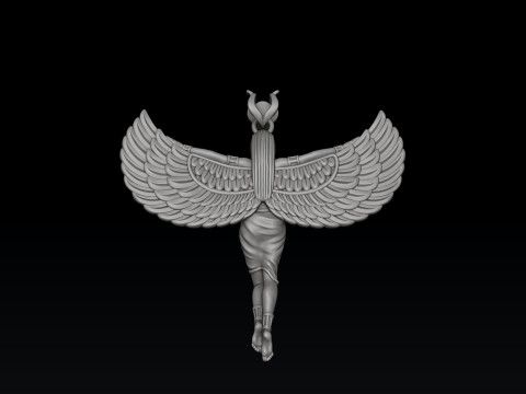 Isis Egyptian Goddess Pendant 3D print model Modelo de impresión 3D