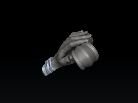 Praying Hands Pendant 3D print model 3D 프린트 모델