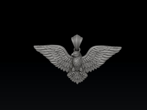 Eagle Pendant 3d v2 3D print model 3D Принт Модель