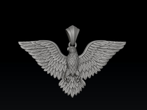 Eagle Pendant 3d v2 3D print model 3D Принт Модель
