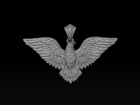 Eagle Pendant 3d v2 3D print model 3D Принт Модель