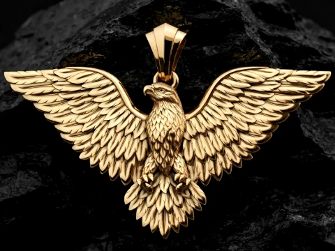 Eagle Pendant 3d v2 3D-Druckmodell 3D Druckmodell