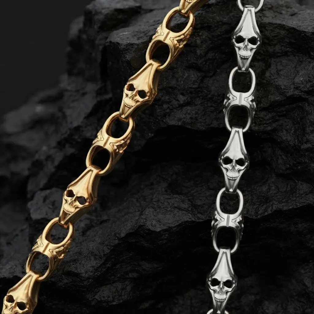 Skull Chain 3D print model 3D Print Model .c4d .max .obj .3ds .fbx .stl .blend 