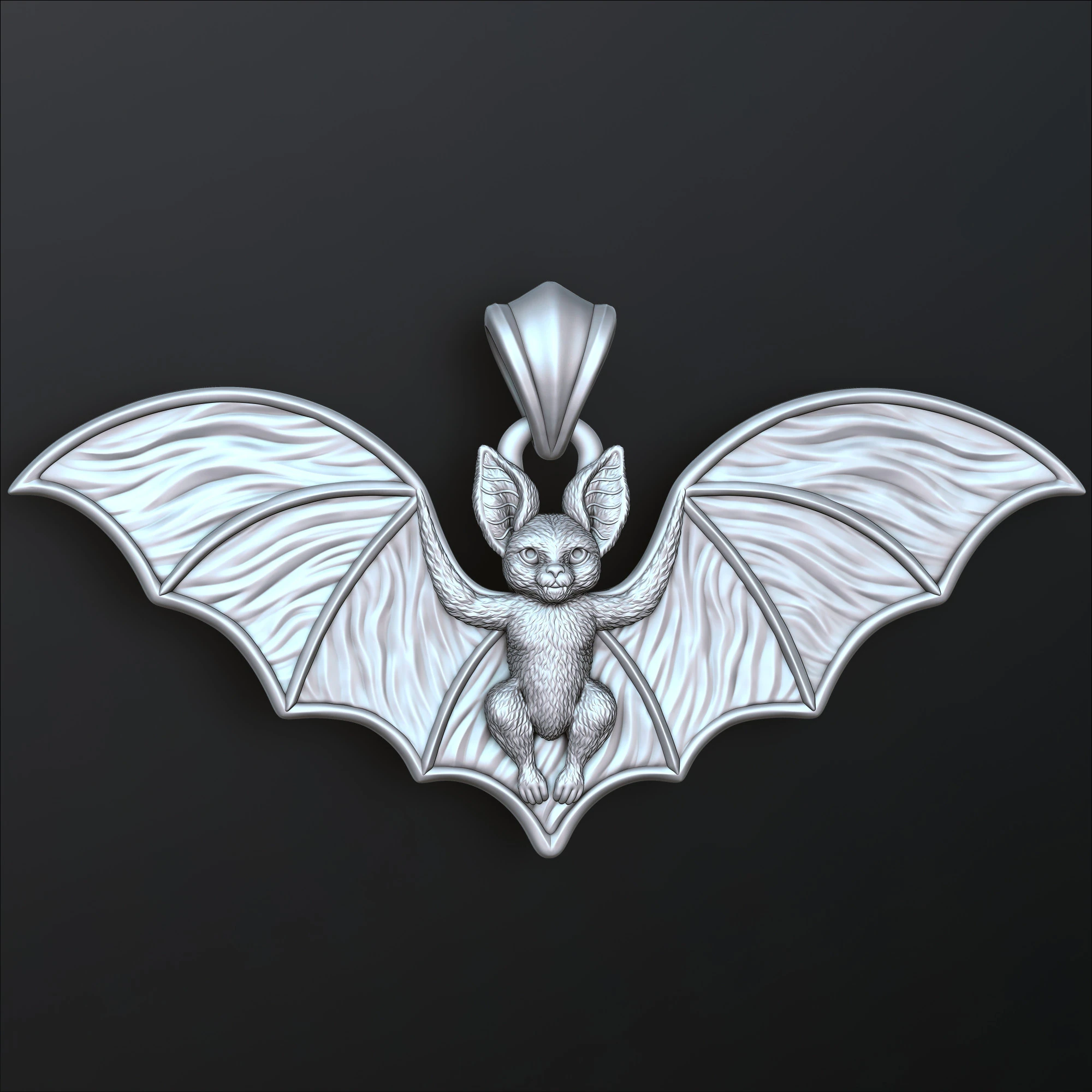 Bat Pendant 3D print model 3D Print Model .c4d .max .obj .3ds .fbx .stl .blend 