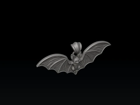 Bat Pendant 3D print model 3D Print Model