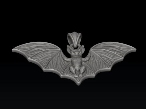 Bat Pendant 3D print model 3D Print Model