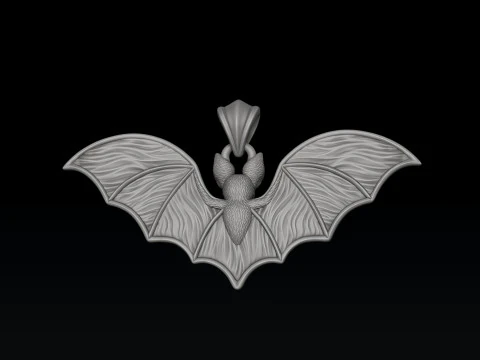 Bat Pendant 3D print model 3D Print Model