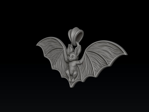 Bat Pendant 3D print model Modelo de impresión 3D