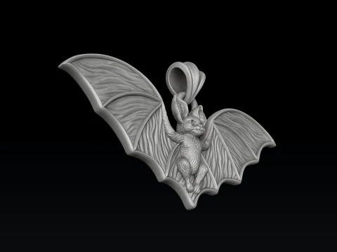 Bat Pendant 3D print model 3D Print Model