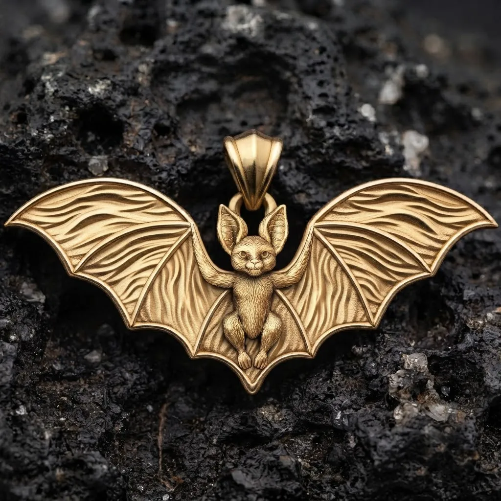 Bat Pendant 3D print model 3D Print Model .c4d .max .obj .3ds .fbx .stl .blend 