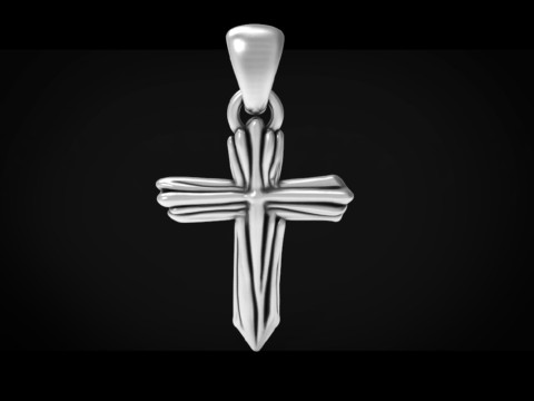 High-Quality Cross Pendant Jewelry Design for 3D Print and CNC Free 3D print model 3Dプリントモデル