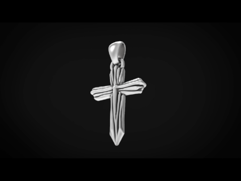 High-Quality Cross Pendant Jewelry Design for 3D Print and CNC Free 3D print model 3Dプリントモデル