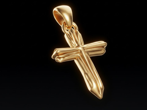 3D プリントおよび CNC 無料 3D プリント モデル用の高品質クロス ペンダント ジュエリー デザイン 3Dプリントモデル