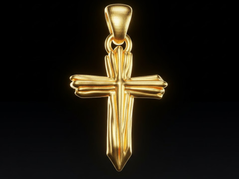 3D プリントおよび CNC 無料 3D プリント モデル用の高品質クロス ペンダント ジュエリー デザイン 3Dプリントモデル