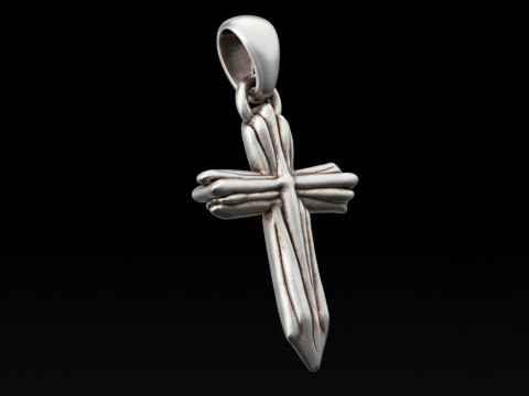 3D プリントおよび CNC 無料 3D プリント モデル用の高品質クロス ペンダント ジュエリー デザイン 3Dプリントモデル