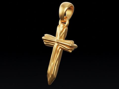 3D プリントおよび CNC 無料 3D プリント モデル用の高品質クロス ペンダント ジュエリー デザイン 3Dプリントモデル