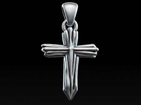 3D プリントおよび CNC 無料 3D プリント モデル用の高品質クロス ペンダント ジュエリー デザイン 3Dプリントモデル