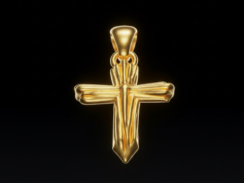 3D プリントおよび CNC 無料 3D プリント モデル用の高品質クロス ペンダント ジュエリー デザイン 3Dプリントモデル