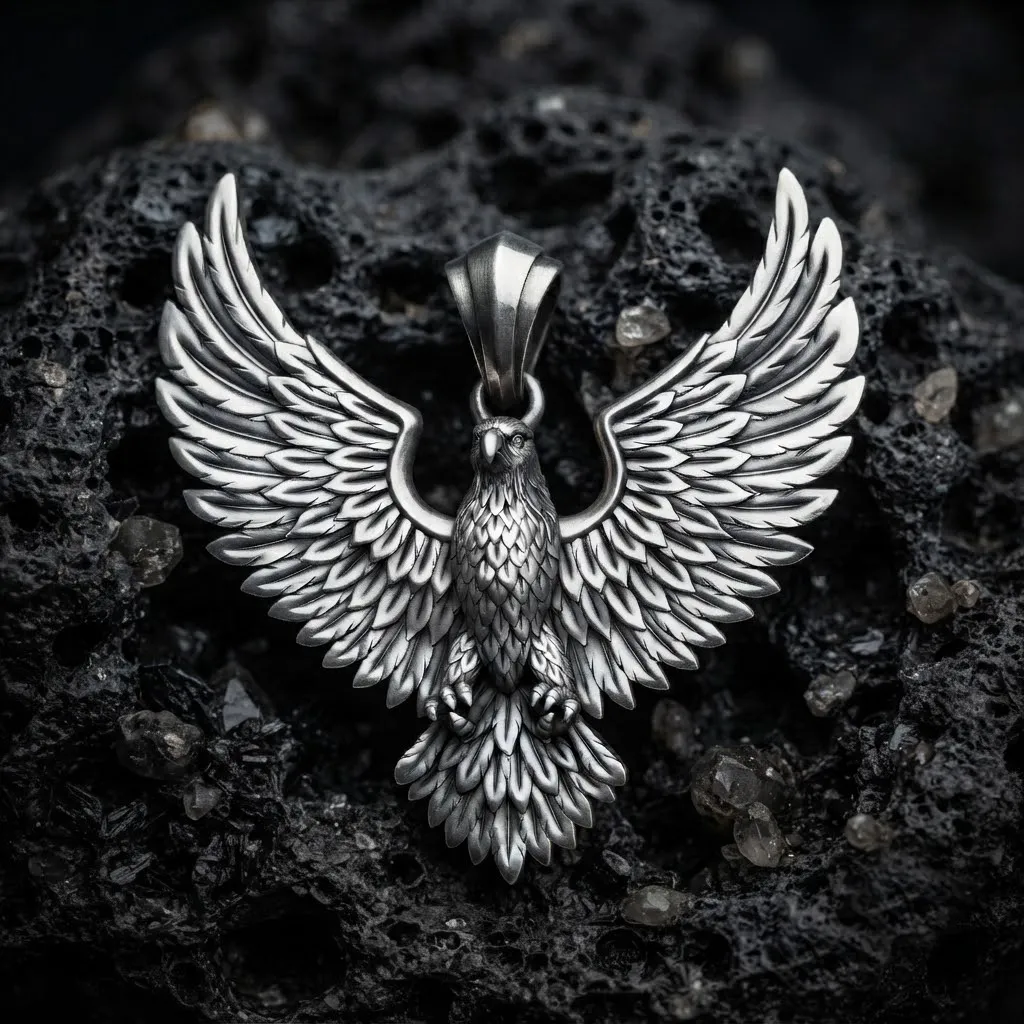 Eagle Pendant 3d v3 3D print model 3D Print Model .c4d .max .obj .3ds .fbx .stl .blend 