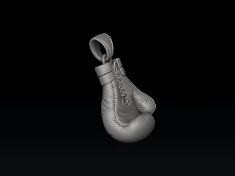 Boxing Glove Pendant 3D print model 3D Print Model