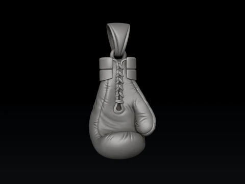 Boxing Glove Pendant 3D print model 3D Print Model