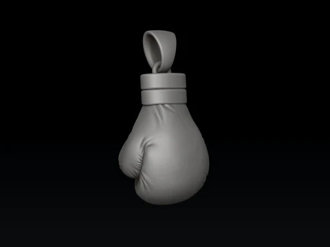 Boxing Glove Pendant 3D print model 3D Print Model