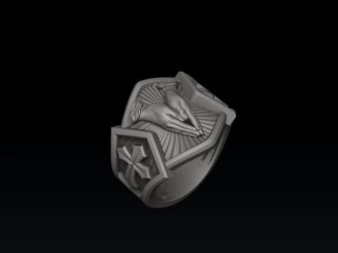 Dua Eden Eller Y&uuml;z&uuml;ğ&uuml; 3D baskı modeli 3D Baskı Modeli