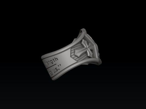 Praying Hands Ring 3D print model 3D Print Model