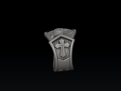 Praying Hands Ring 3D print model 3D Print Model