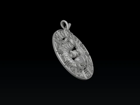 Horoscope Pisces Ring Pendant v2 Collection 3D Print Model