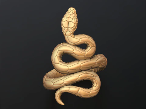 Model do druku 3D Snake Ring v3 Model do druku 3D