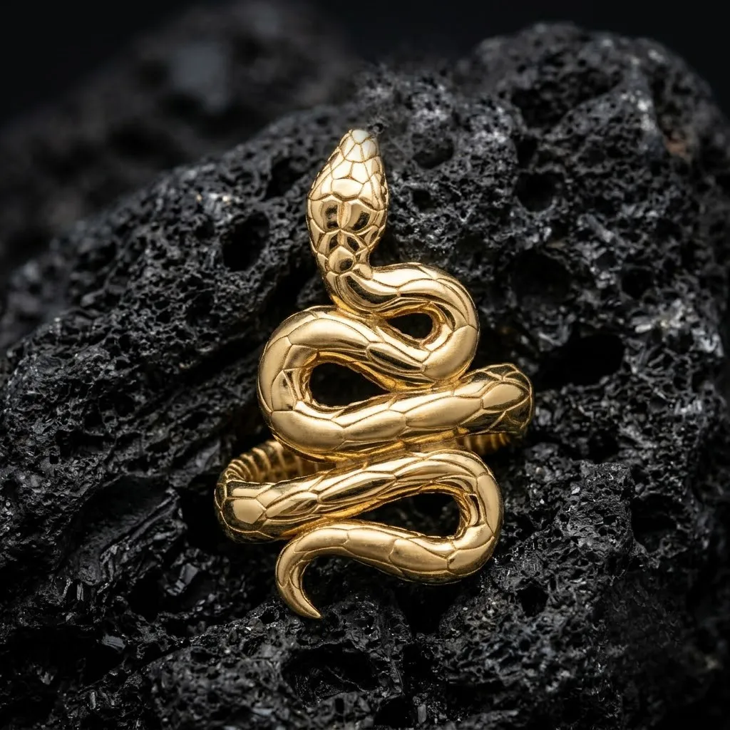 Snake Ring v3 3D print model 3D Print Model .c4d .max .obj .3ds .fbx .stl .blend 