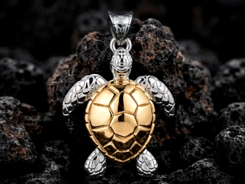 Turtle Pendant 3D print model 3D Print Model