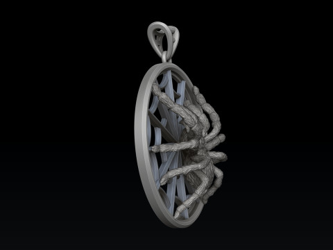 Spider Pendant v2 3D print model 3D printmodel