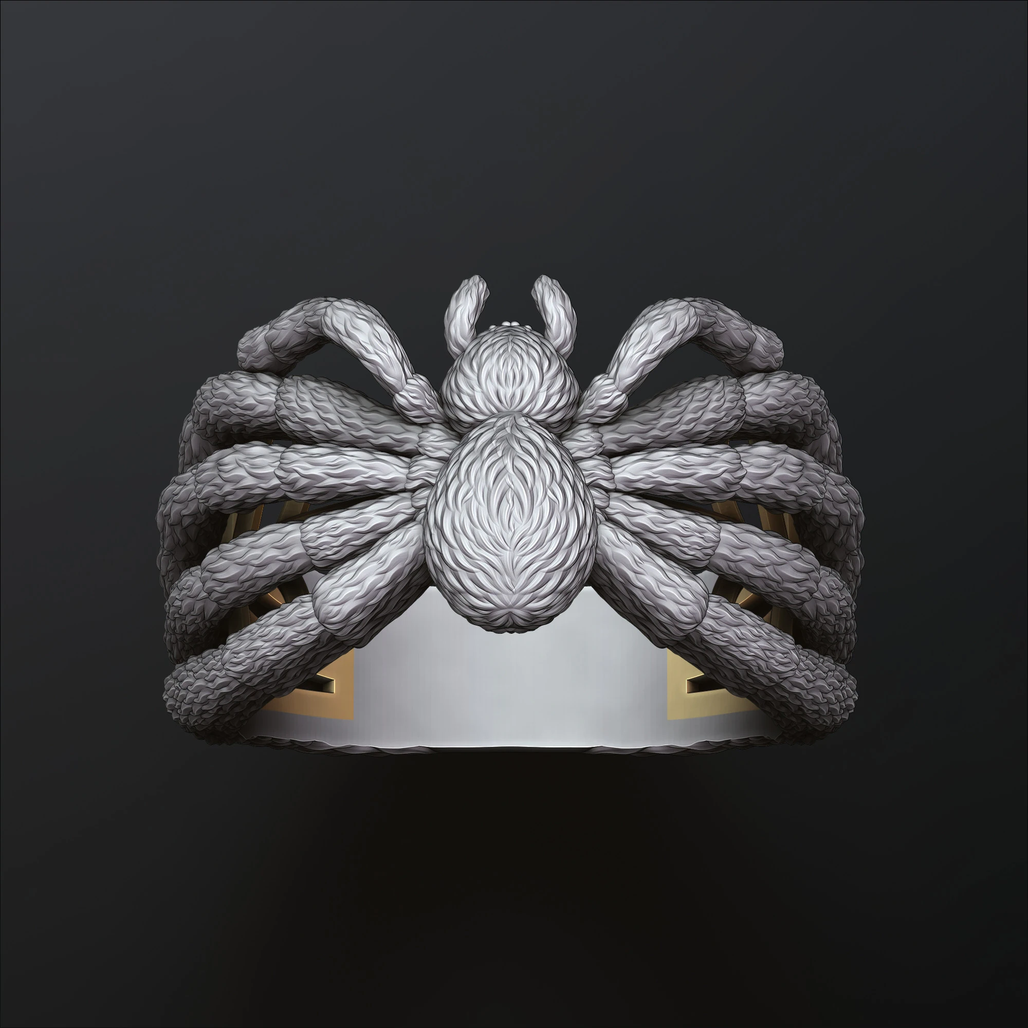 スパイダー リング v2 3D プリント モデル 3Dプリントモデル .c4d .max .obj .3ds .fbx .stl .blend