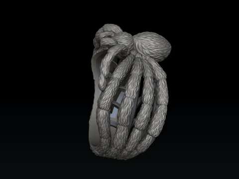 スパイダー リング v2 3D プリント モデル 3Dプリントモデル