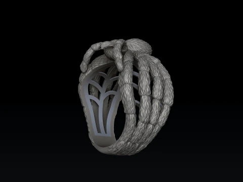 スパイダー リング v2 3D プリント モデル 3Dプリントモデル