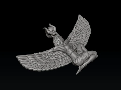 Isis Egyptian Goddess Pendant v3 3D print model 3D Print Model