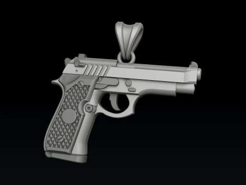 Pingente estilizado Gan v1 Modelo de impress&atilde;o 3D Modelo de Impressão 3D