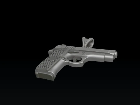 Pingente estilizado Gan v1 Modelo de impress&atilde;o 3D Modelo de Impressão 3D